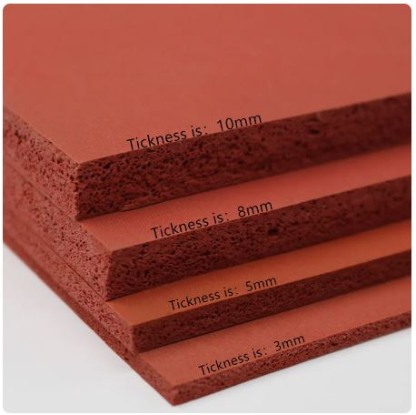 Silicone Sheet Red Color Sponge